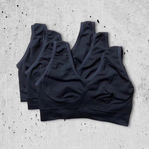 v-neck sports bra (3 pack)